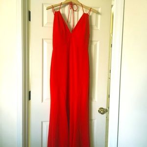 Red dress from Boston Proper